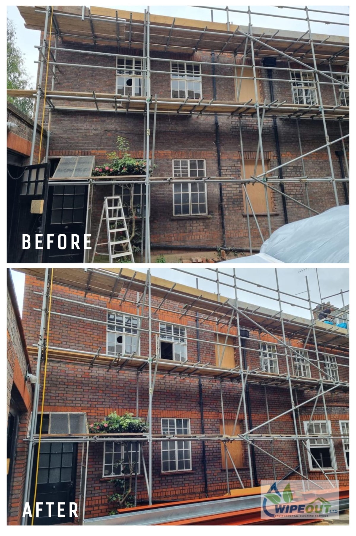 Paint removal from brick Ascot